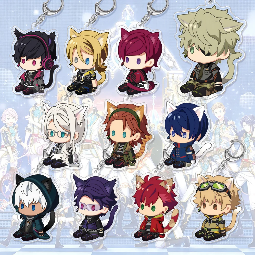 Akira Gray Rivers Jude Ares Asch Albright Billy Wise Gray Reverse Dino Albani  Keith Max Faith Beams Marion Acrylic Keychain