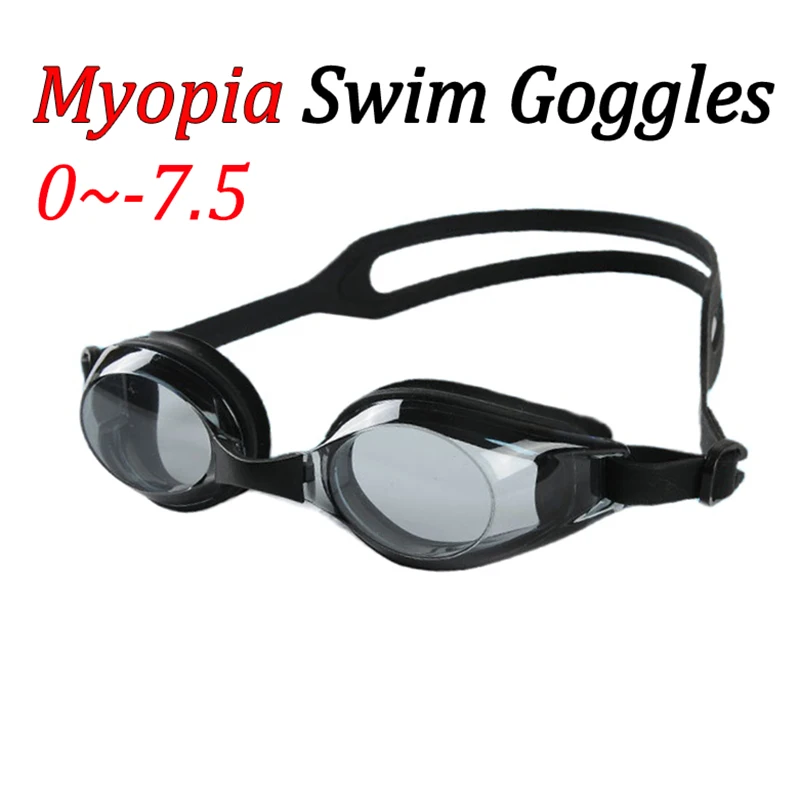 Myopia Swim Goggles Men Women Child Swimming Pool Eyewear Water Sport Waterproof Eyeglasses Anti Fog UV Protect Optical Glasses