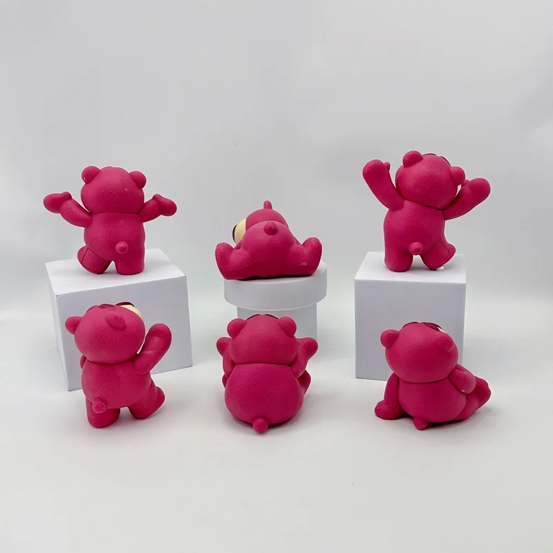 6 pièces/lot Toy Story3 Lotso fraise ours figurine jouets statue collection modèle décoration de la maison enfants cadeau