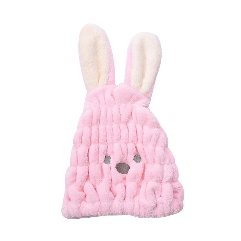 

Креативная мультяшная шапочка-полотенце для сушки волос для детей, быстросохнущая, впитывающая, мягкая и удобная, для вытирания волос после купания