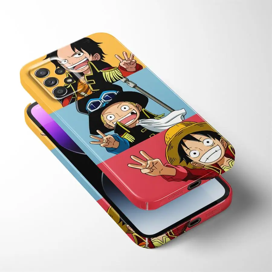 حافظة لهاتف سامسونج جالاكسي A15 A14 A33 A24 A23 A35 A34 A73 A31 A16 A36 A17 A71 A25 A13 قطعة واحدة كارتون لوفي