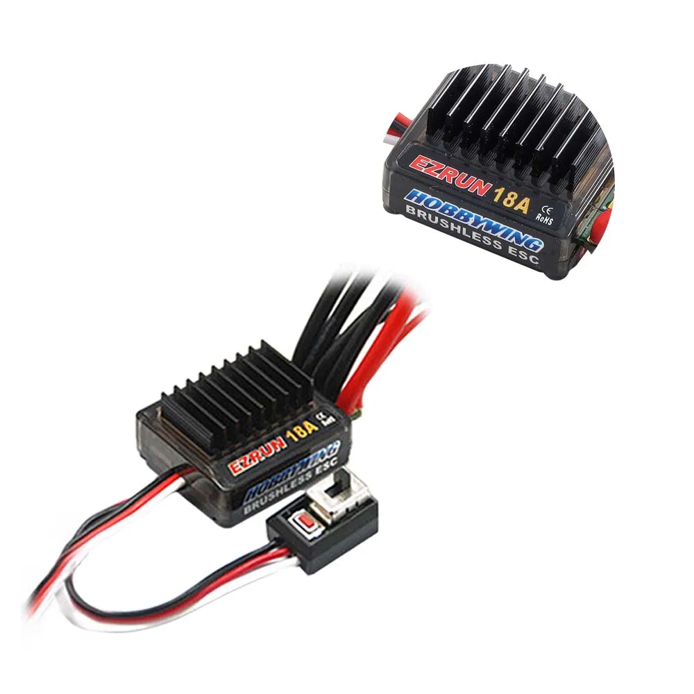 Hobbywing EZRUN 2030 18A ESC +Programmer+ EZRUN 18T 5200 KV Brushless Motor for 1/18 1/16 RC SCT / Buggies /Truck