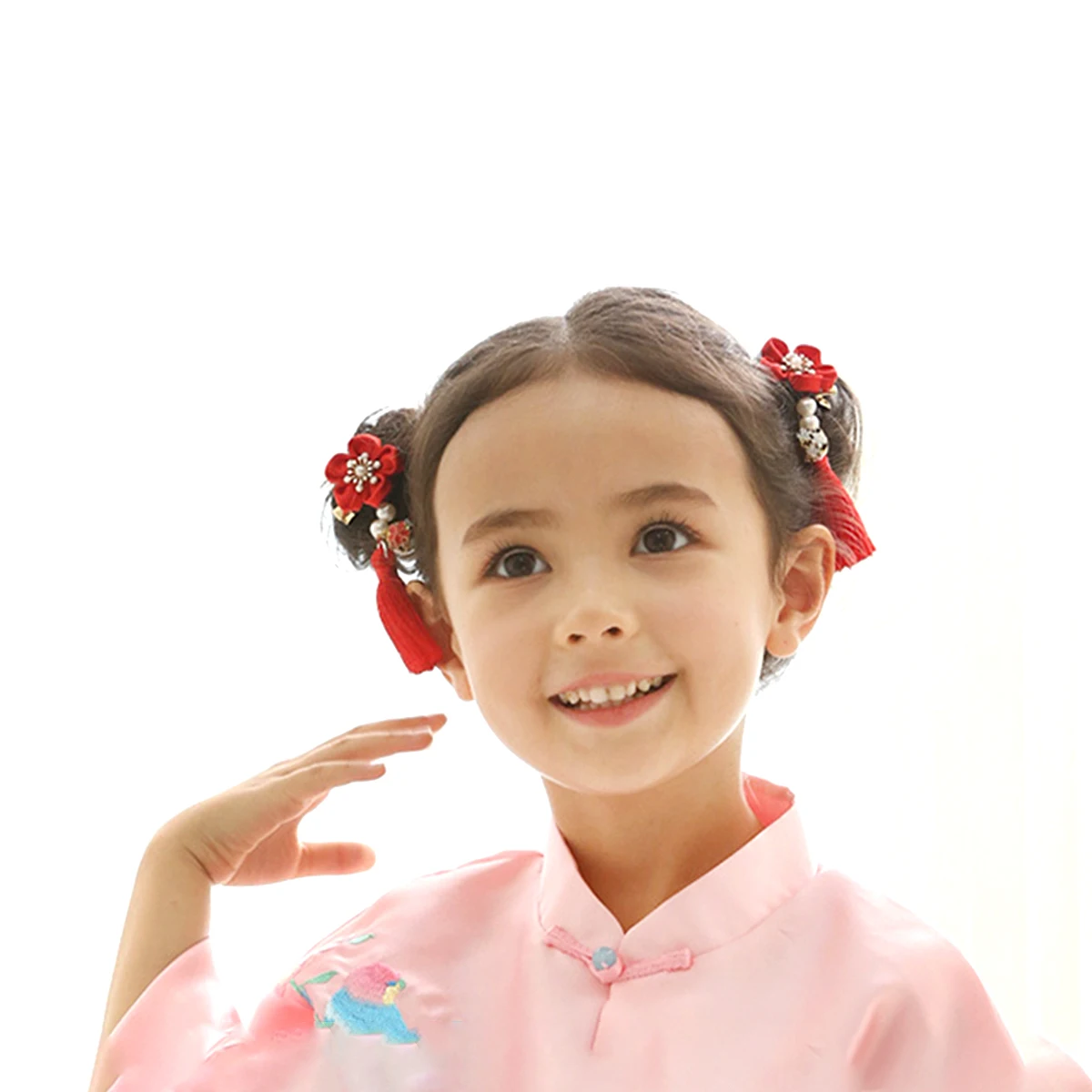 

Chinese Style Hair Clips Tassel Hairpin for Kids Girls Hanfu Accessories New Year Party Daily Use Elegant Design Various