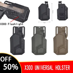 Taktisches Pistolen holster rechte Hand Airsoft Glock 17 19 sig p226 p320 Holster qls System gürtel für Pistole mit x300 Taschenlampe