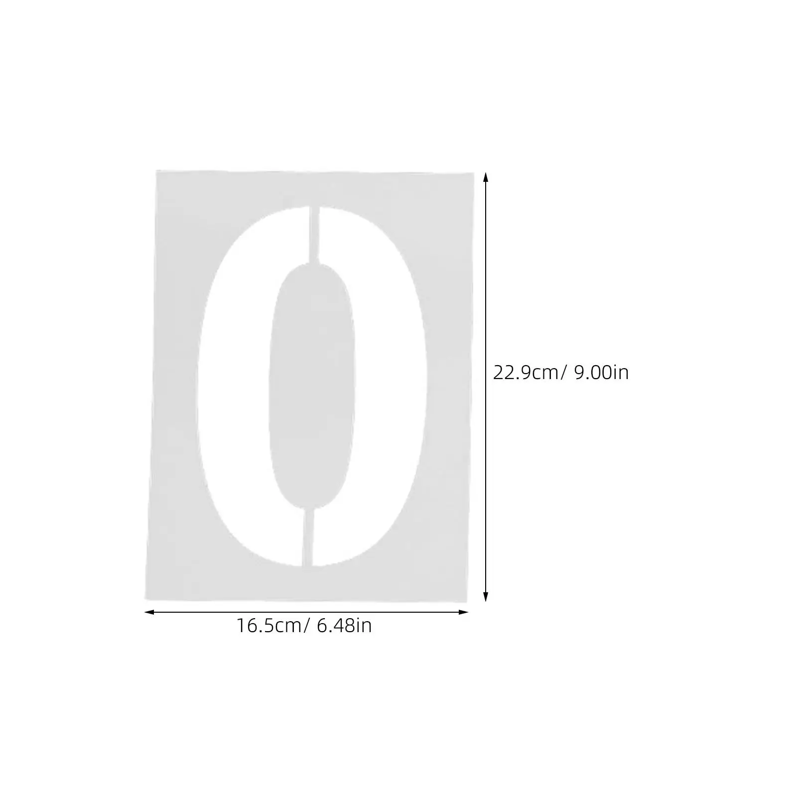 Number Stencils 10 Piece Large Reusable Spray Paint Templates for Curb Wall Door Mailbox Address Painting - view 4