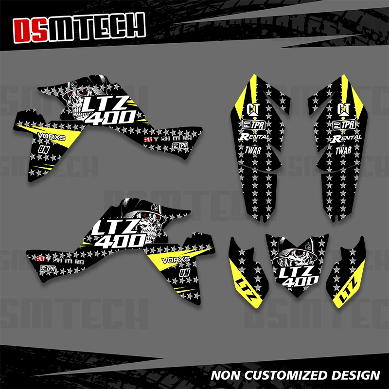 

DSMTECH для Suzuki LTZ400 LTZ 400 LT-Z400 2009- 2011 2012 2015, графические наклейки, Набор наклеек, индивидуальность команды