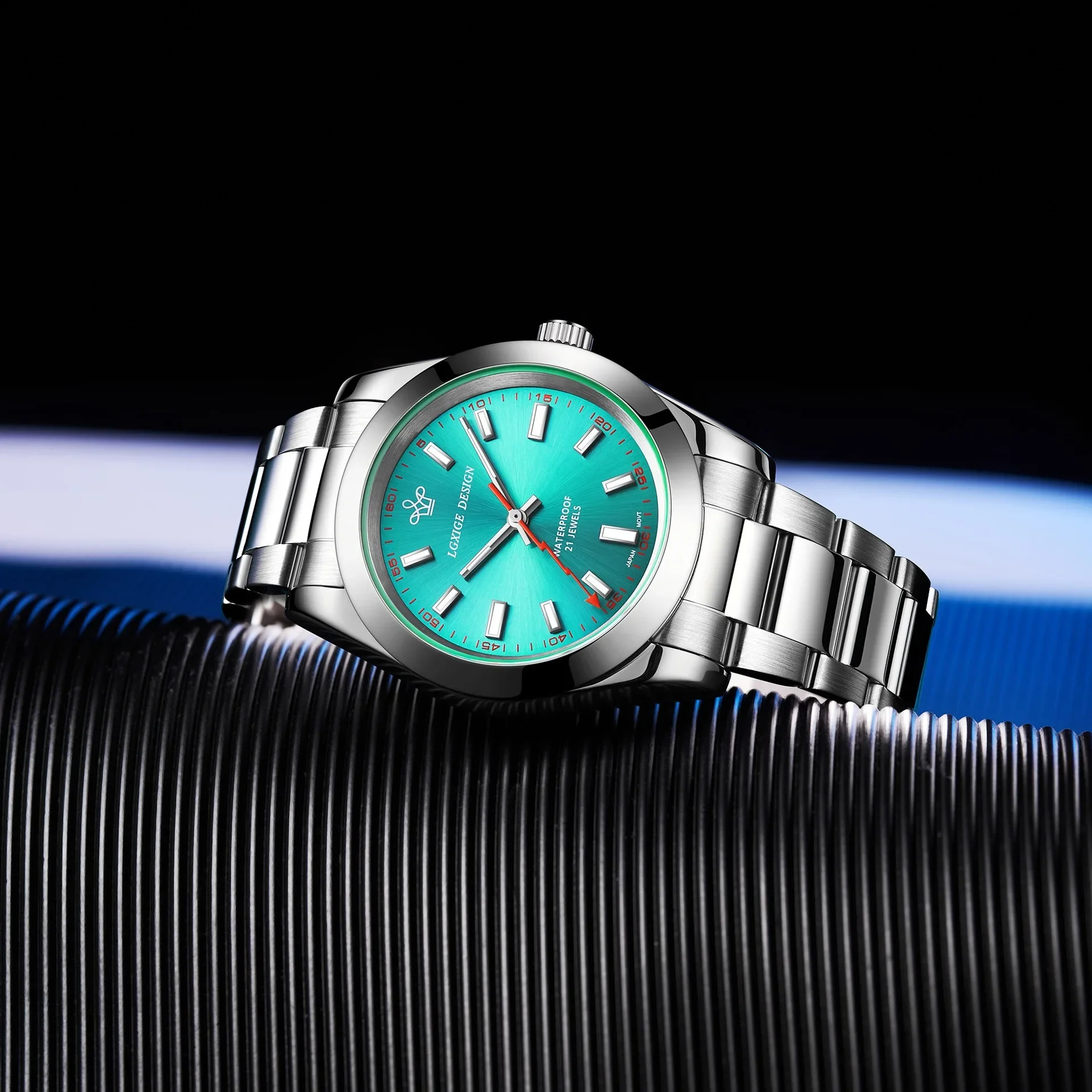 Automatic Movement Vintage Watches For Men Green Sapphire Glass Mechanical Wristwatches Watch Stainless Steel Waterproof 2025