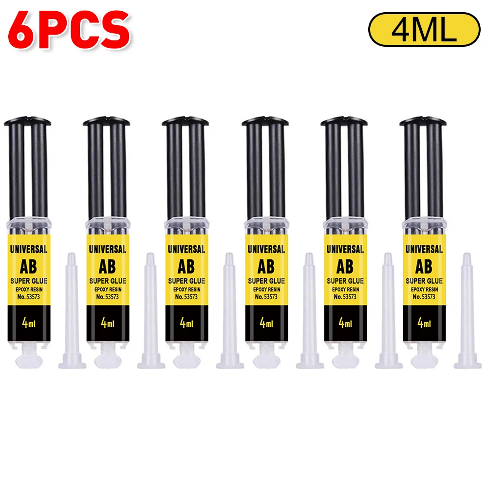 4/25Ml Epoxyhars Ab Lijm Waterdichte Instant Snelle Zelfklevende Reparatie Sterke Super Vloeibare Lijm Voor Hout Plastic Metaallijm Lassen