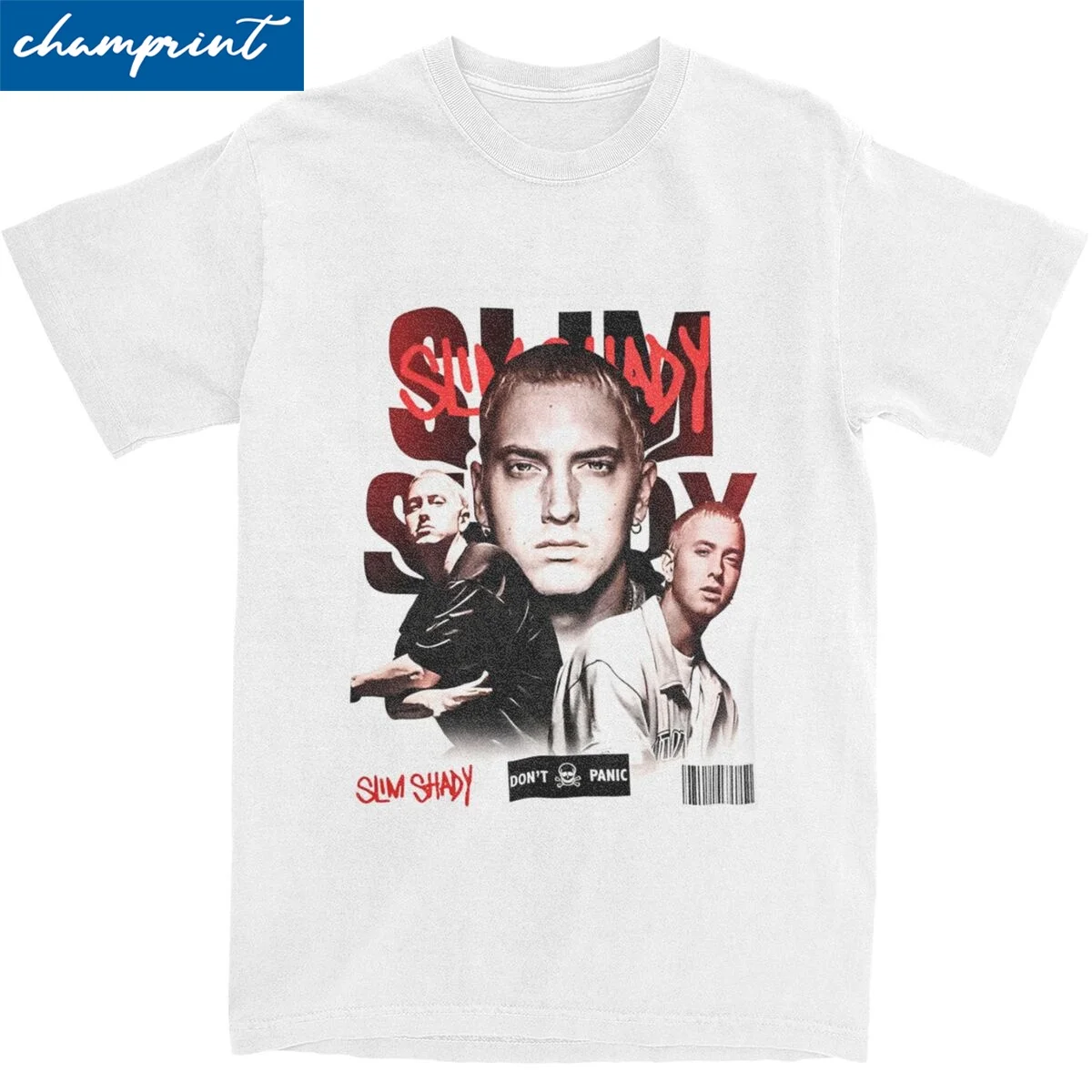 Hip Hop Rapper EMINEM T Shirt Men Women 100% Cotton Casual T-Shirt Crewneck Tee Shirt Short Sleeve Tops Gift Idea