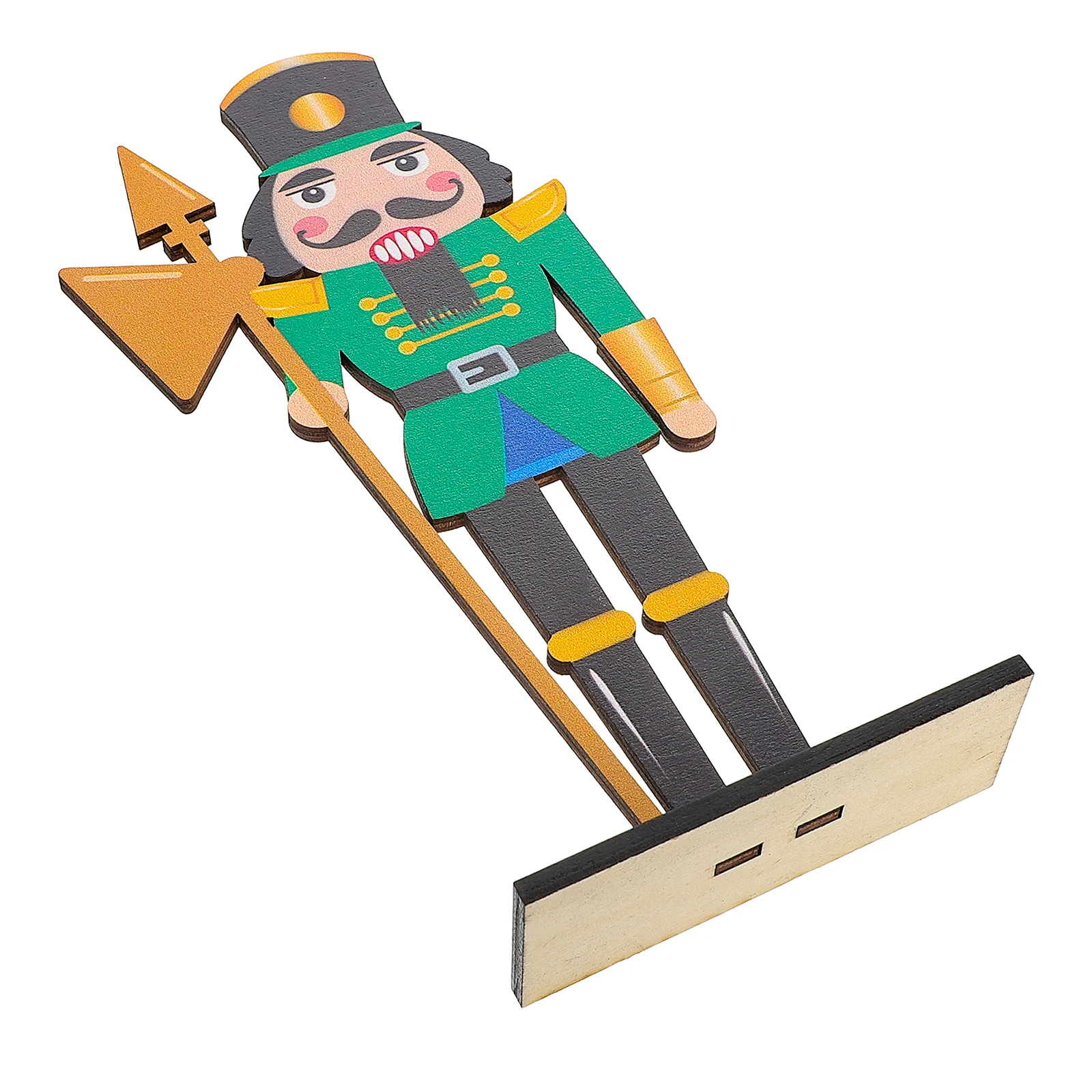 

Detailed Wooden Nutcracker Soldier Figure Christmas Party Decor Tabletop Mantel Holiday Ornament Nutcracker Figures