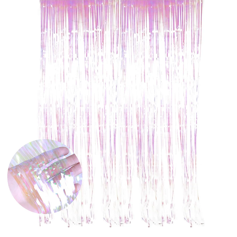 

Door Hanging Decor Curtain Tinsel Thicken Wedding Party Decorations Metallic Curtains