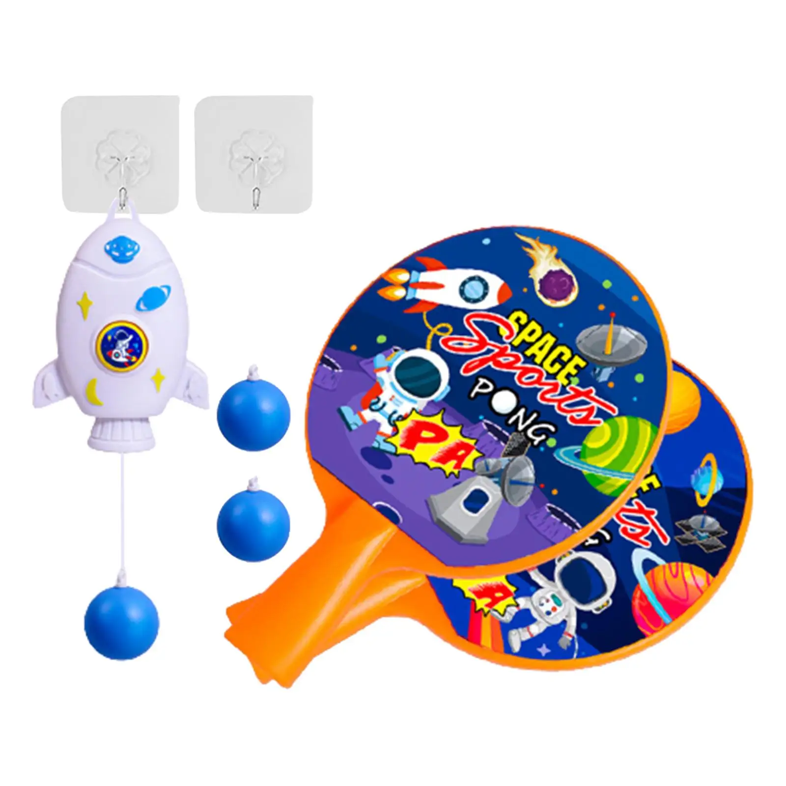 Hanging Table Tennis Trainer for Door Frame Hand Eye Coordination Adjustable Height Self Training for Kids Boys Girls