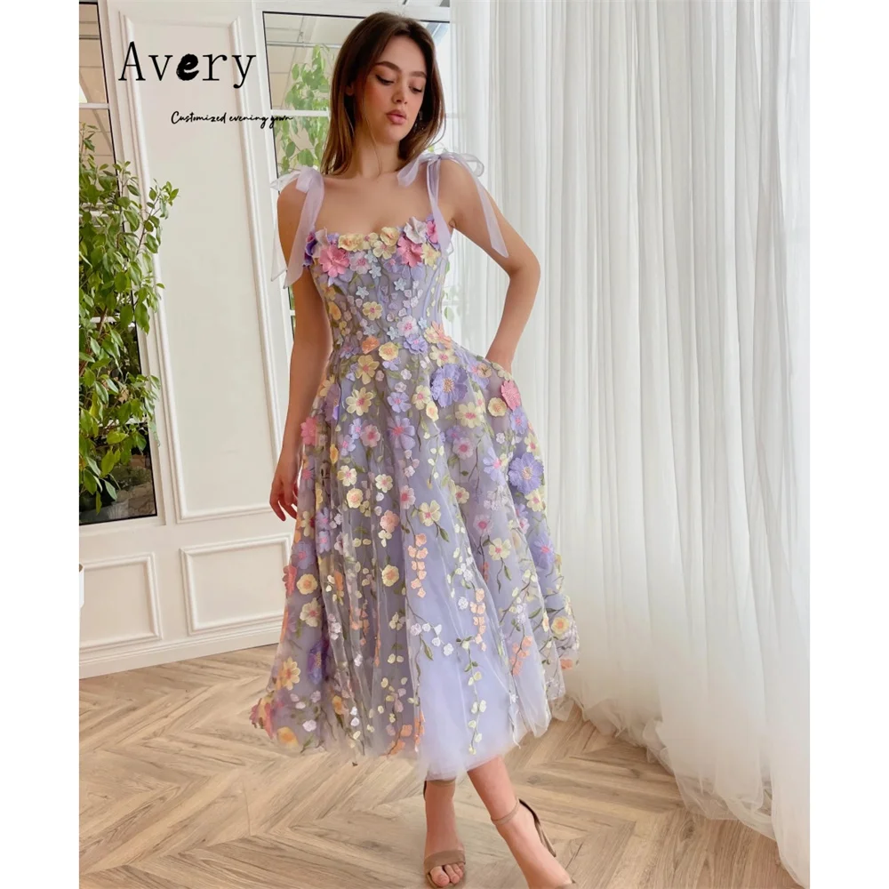 

Роскошные женские вечерние платья Avery с цветочным принтом и открытой спиной, без рукавов, трапециевидной формы, женские элегантные вечерние платья, праздничное платье 2025 года