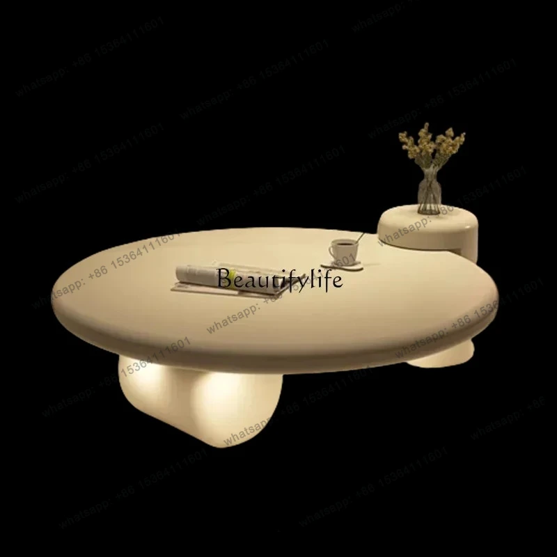 

Lamps Modern Round Simple Table Nordic Smart Glamour Premium Design Coffee Tables Small White Cute Mesa De Centro Furniture