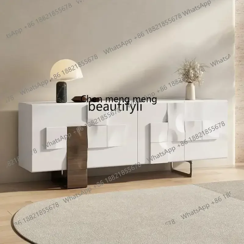 Italian light luxury drawer cabinet modern simple foyer entrance partition multi-functional storage living room chest