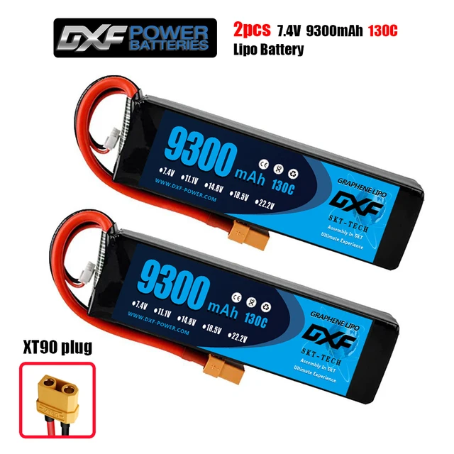 DXF 2PCS 7,4 V 2S 12000mah 10000mah 9300mah Lipo Batterie XT60 für RC Auto Boot lkw Drone FPV Walkera QR X350 Quadcopter Teile