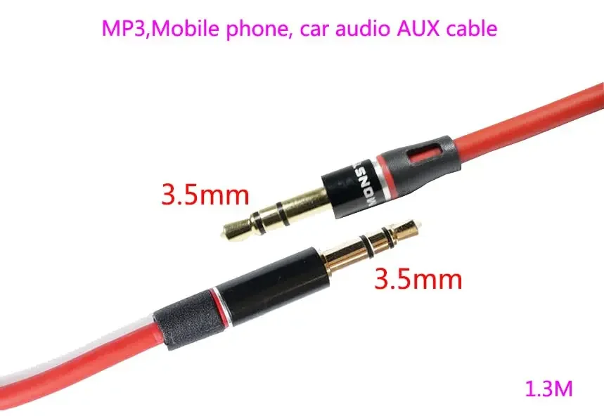 V-MOTA 오디오 케이블, Beyerdynamic, Philps, Audio-Technicae, JVC, 스피커, Mp3, Mp4 와 호환 가능, 3.5-3.5mm,4.2 피트, 1.25 m 케이블