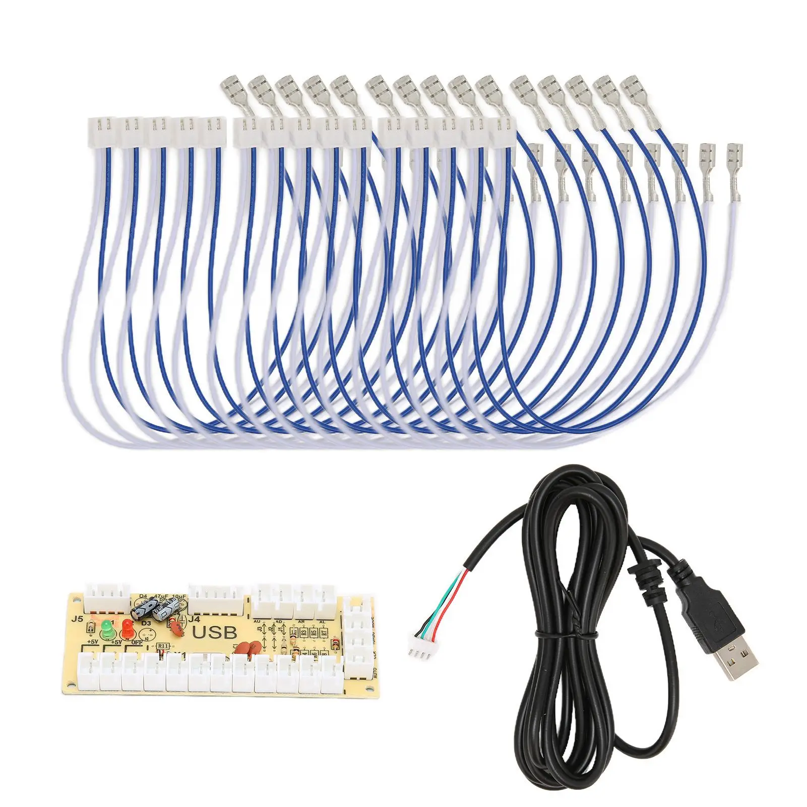 QM070911 No Delay Arcade USB Encoder DIY Arcade Encoder for Raspberry Pi 1 2 3RetroPie