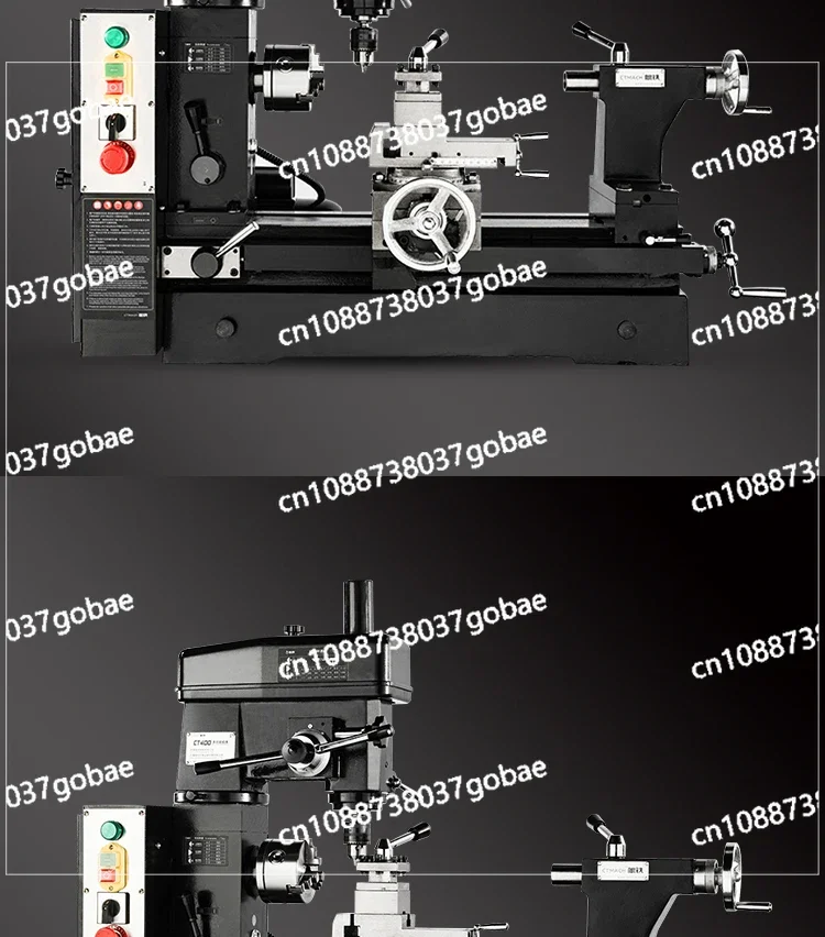 Ct400 Multi-Function Tool Machine Tool Desktop Lathe Drilling and Milling Machine Car Drilling and Milling Teaching