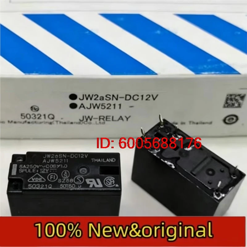5pcs New Relays Jw2asn-dc12v 6-pin 5A ajw5211 relay