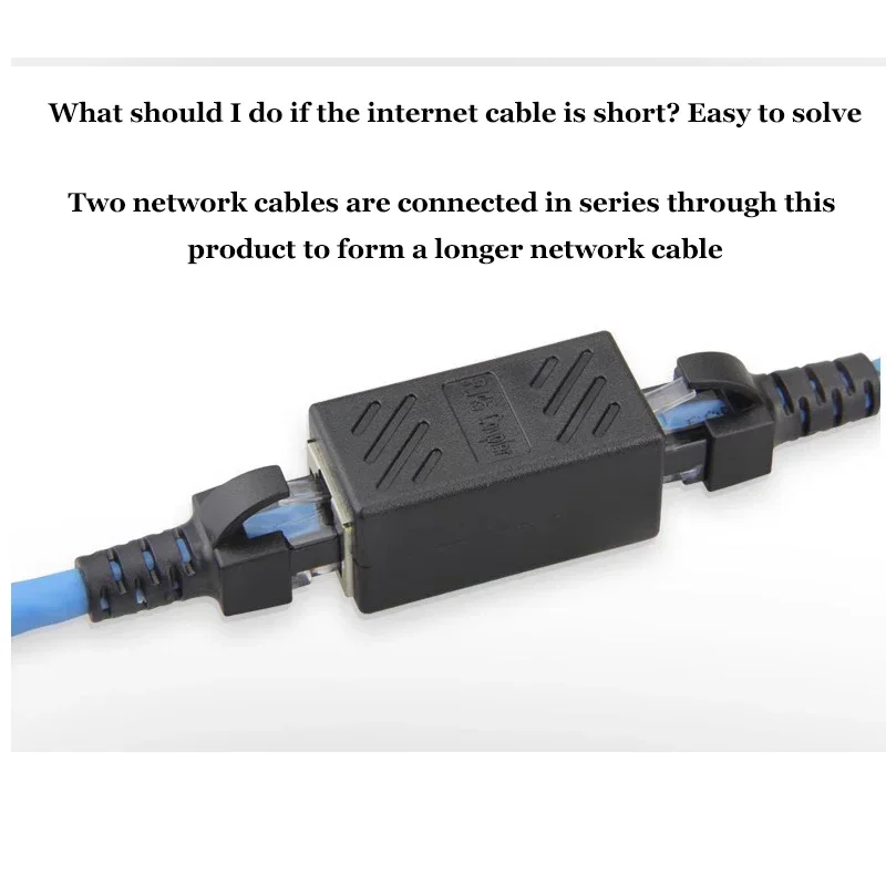 

Network cable butt connector extender adapter rj45 network monitoring broadband crystal head adapter straight connector connecti