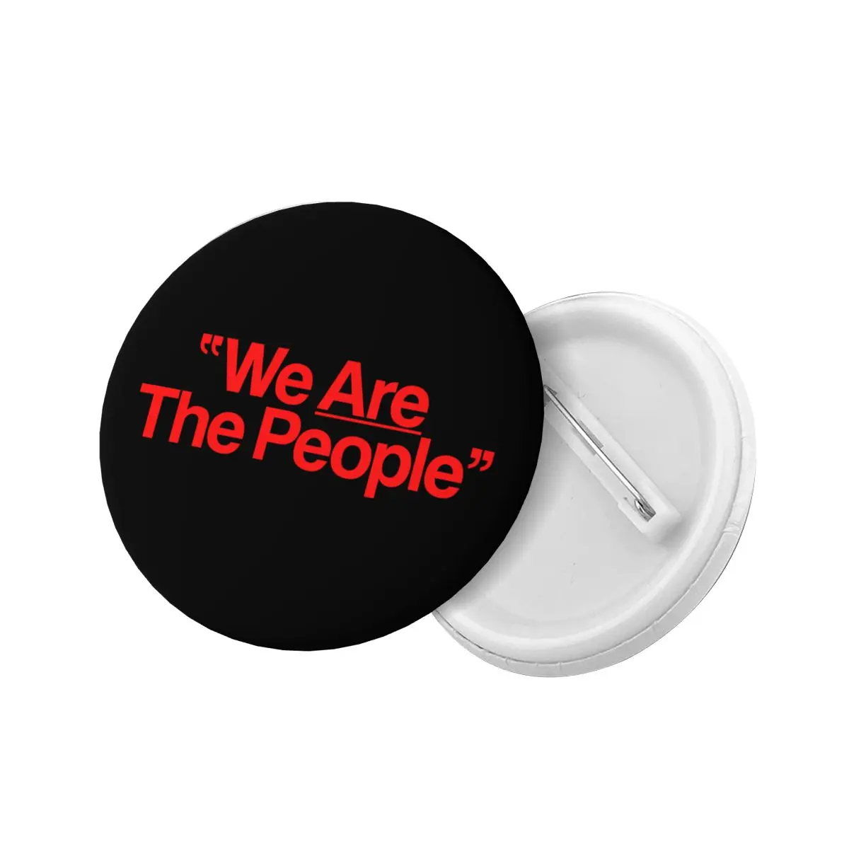 Personalize We Are The People Taxi Driver Button Pin for Jeans Badges Brooches Pinback Gift