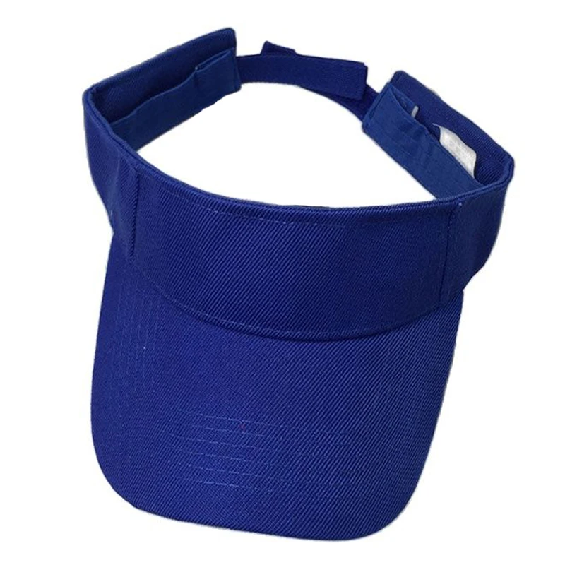 Lightweight Plain Men Women Summer Outdoor Sport Sun Visor Cap Hat for Golf Hiking Tennis Royal Blue Khaki Pink Red Green Black