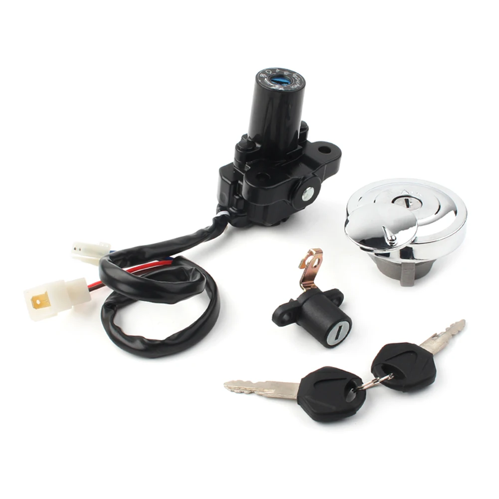 XVS650 Motorcycle Fuel Gas Cap Ignition Switch Seat Lock Set for Yamaha 2009-2017 XVS 650 Accessories