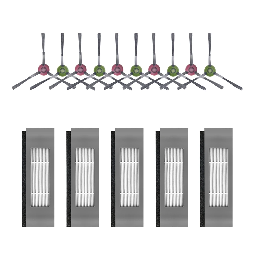 Für ecovacs deebot ozmo n7 n8 t5 t9 yeedi 2 Hybrid roboter Staubsauger Ersatzteile Seiten bürsten filter