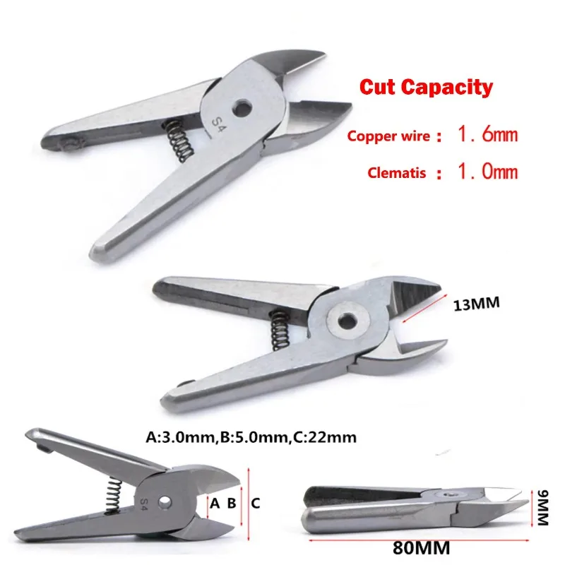 HS10 S4 Pneumatic Nipper Metal Shear Air Scissors for 1.6mm Copper Wire 1.0mm Iron Wire