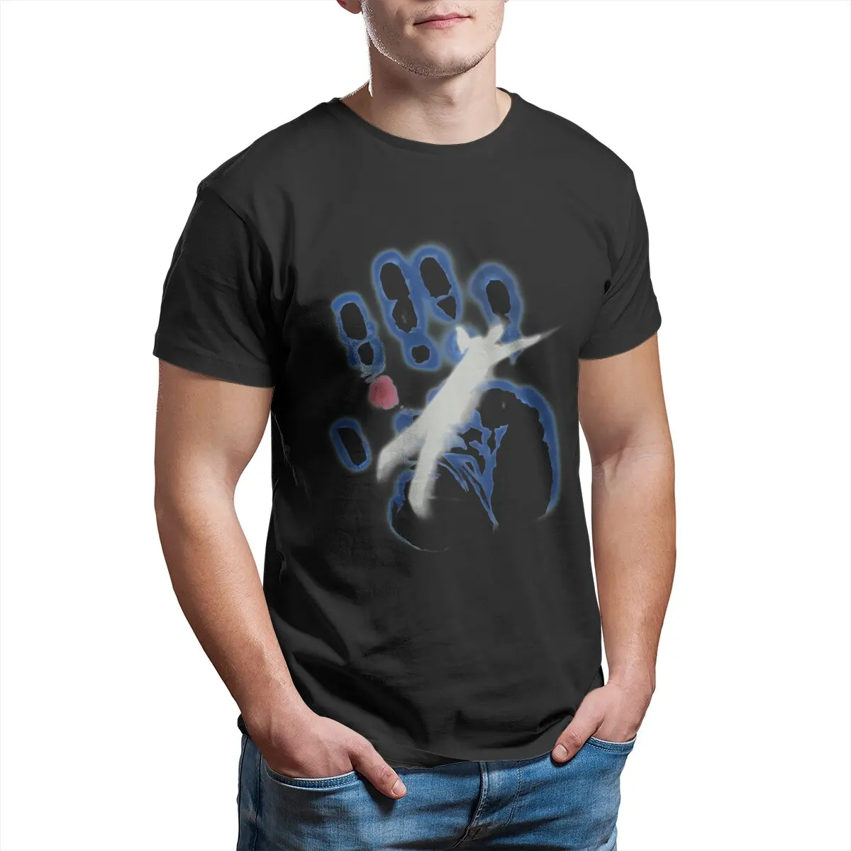 

The X-Files Spooky Handprint Handprint Hand Credits Mulder Scully Opening Ghost files T Shirt 100% Cotton Tops plus size