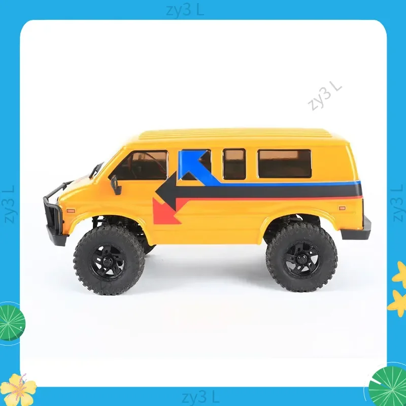 Nouveau passe-temps en peluche RC Cr18P 1/18 échelle 4WD tout-terrain Van Simulation véhicule télécommande modèle de voiture jouet extérieur