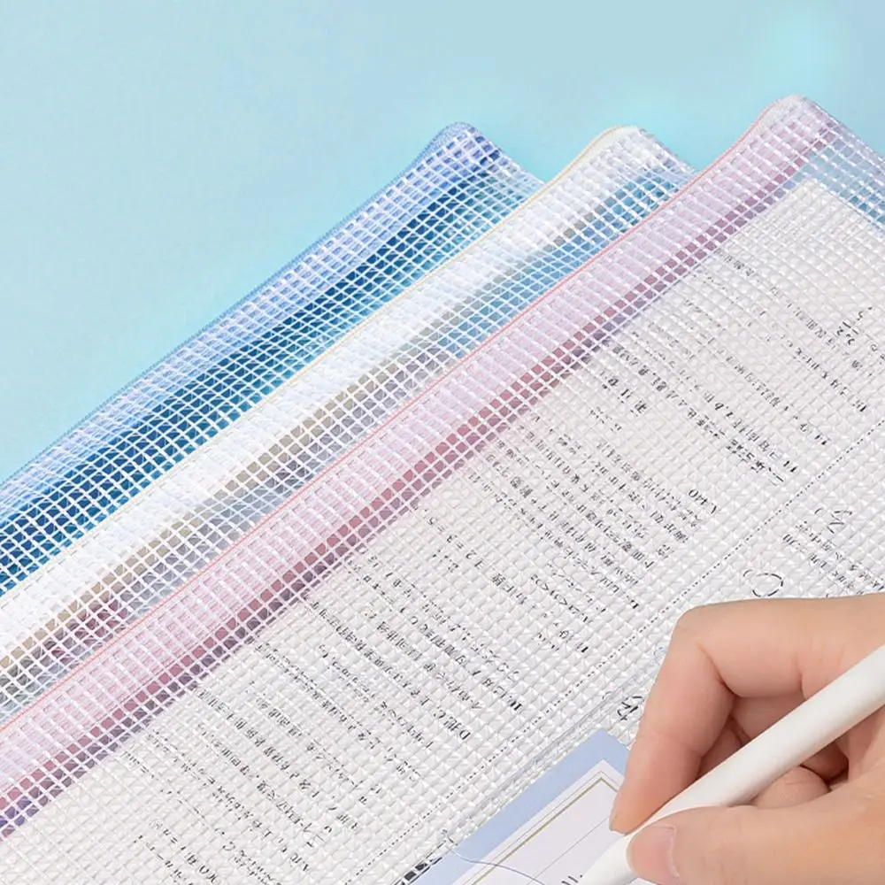 5PCS A4 File Folders PVC Organize Artifacts File Contract Folders Portable Versatile Test Paper Storage Tool