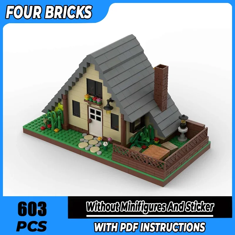 

Строительные блоки Moc, технология кабины, модульные кирпичи, модель, подарки, рождественские игрушки, наборы «сделай сам», сборка