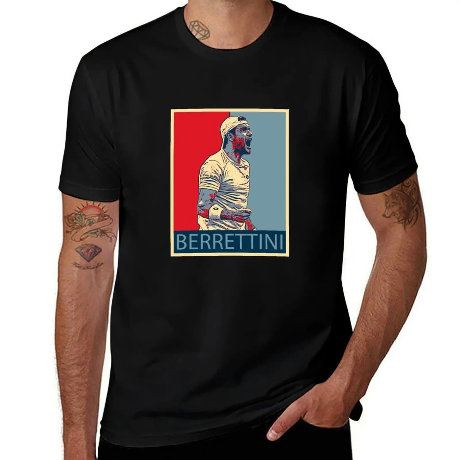 

Matteo Berrettini T-Shirt t shirts for man pack cotton man t shirts for men casual T-Shirt