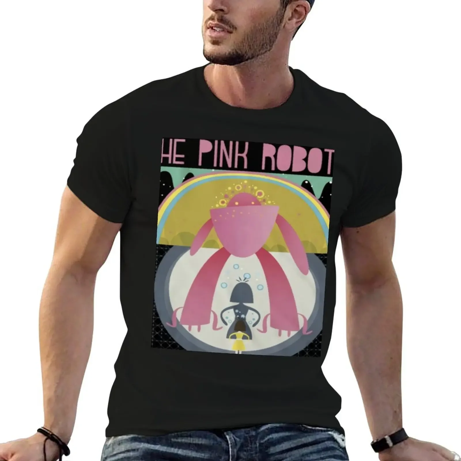 

The Flaming Lips 'Yoshimi Battles The Pink Robots' Poster 3 T-Shirt custom t shirt Louboutins Men's t-shirt