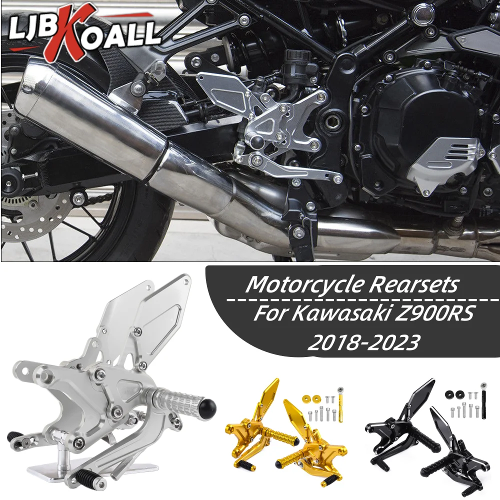 

Z900 RS Footrest CNC Adjustable Rearset Rear Footpeg for Kawasaki Z900RS ABS 2018-2024 2023 2021 Motorcycle Foot Pegs Pedal Set