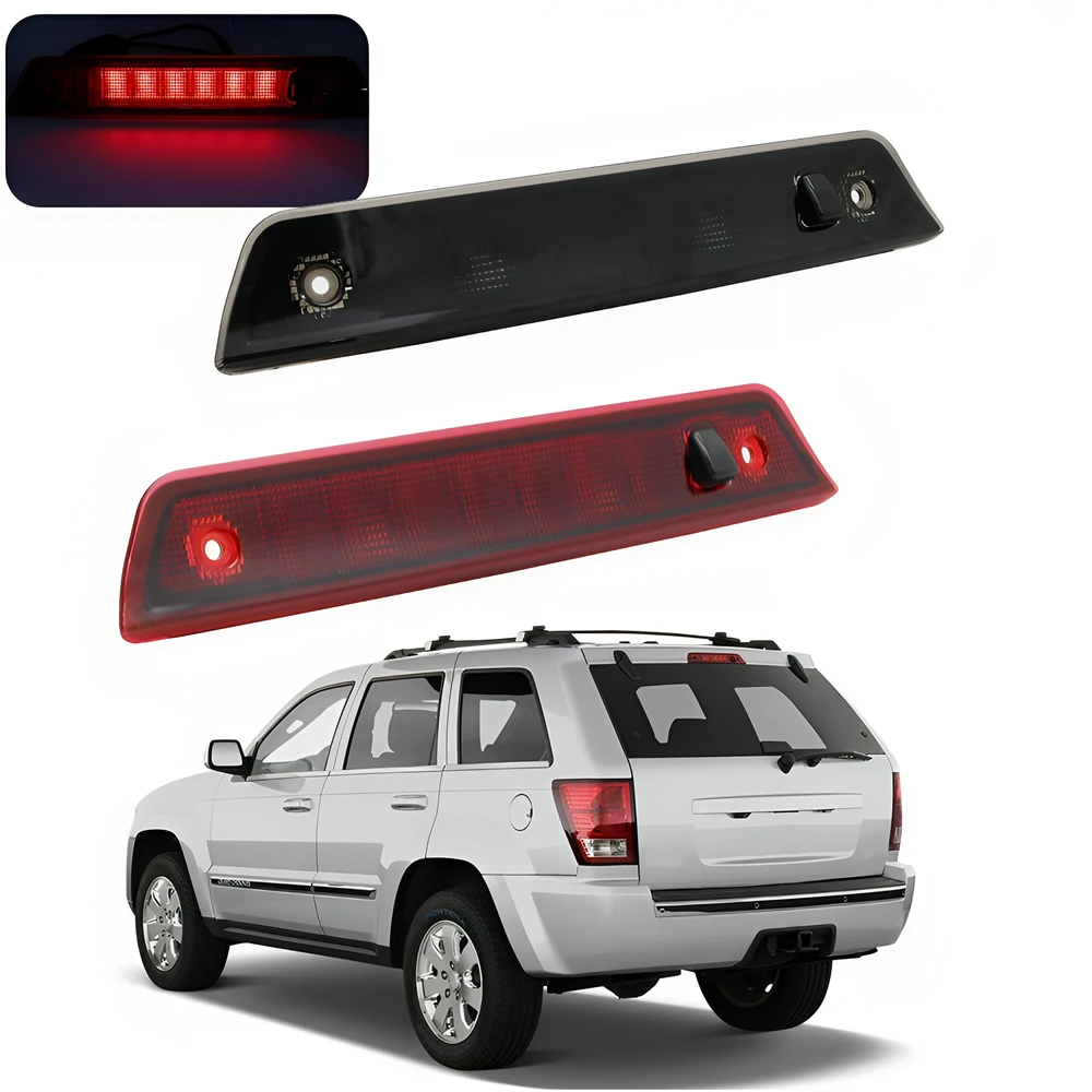 High mount Red Smoke third Tail Rear Brake Stop LED Light Rear Lamp for Jeep Grand Cherokee 2005 -2010