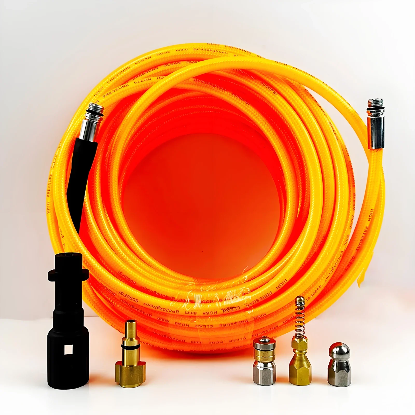 

Suitable for Karcher High-Pressure Cleaning Hose Extension Pipe PVC Material Pressure Cleaning Machine Water Hose 0.5-50 Meters