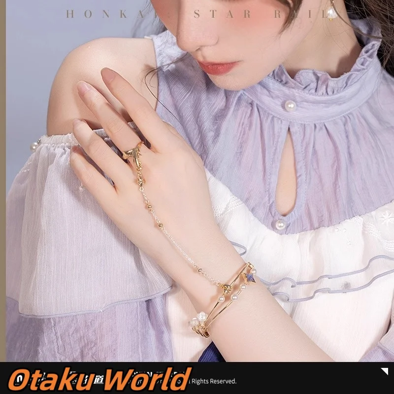 

Robin bracelet ring Original Mihoyo Merch Game Honkai Star Rail Robin Role Play Costume Girl Women jewelry Halloween Gift