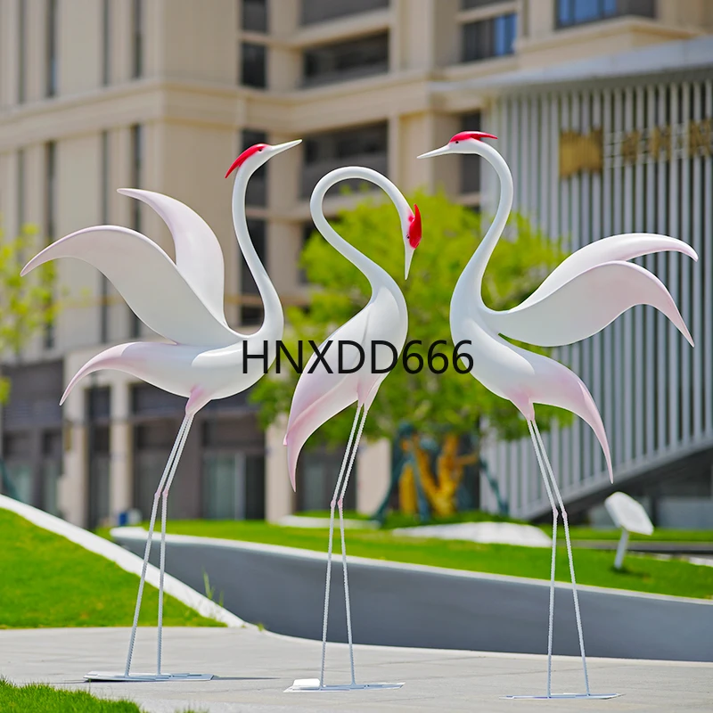 حوض سباحة كرين نحاسي تقليد على الطراز الصيني الجديد زخرفة المناظر الطبيعية