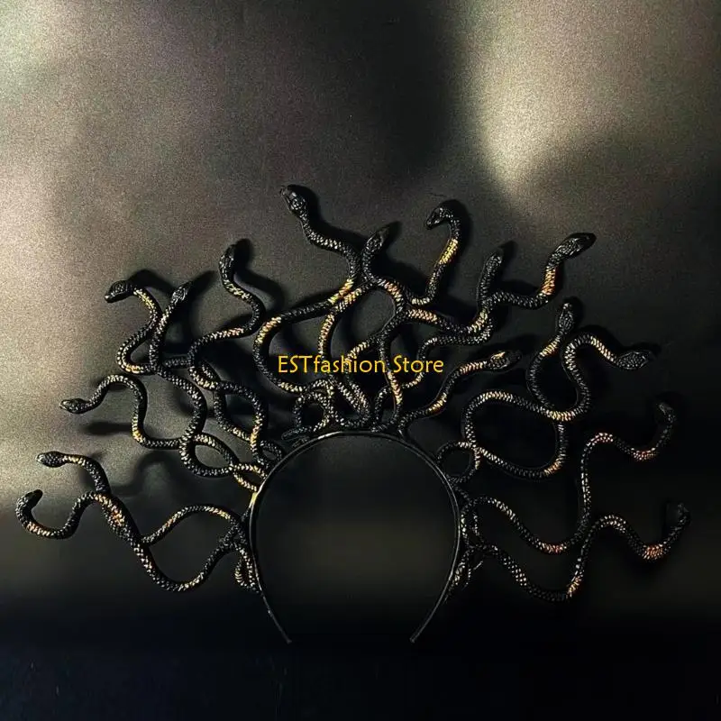 

Y5GC Новинка Змея повязка на голову Хэллоуин головной убор вечерние реквизит для взрослых маскарадный костюм