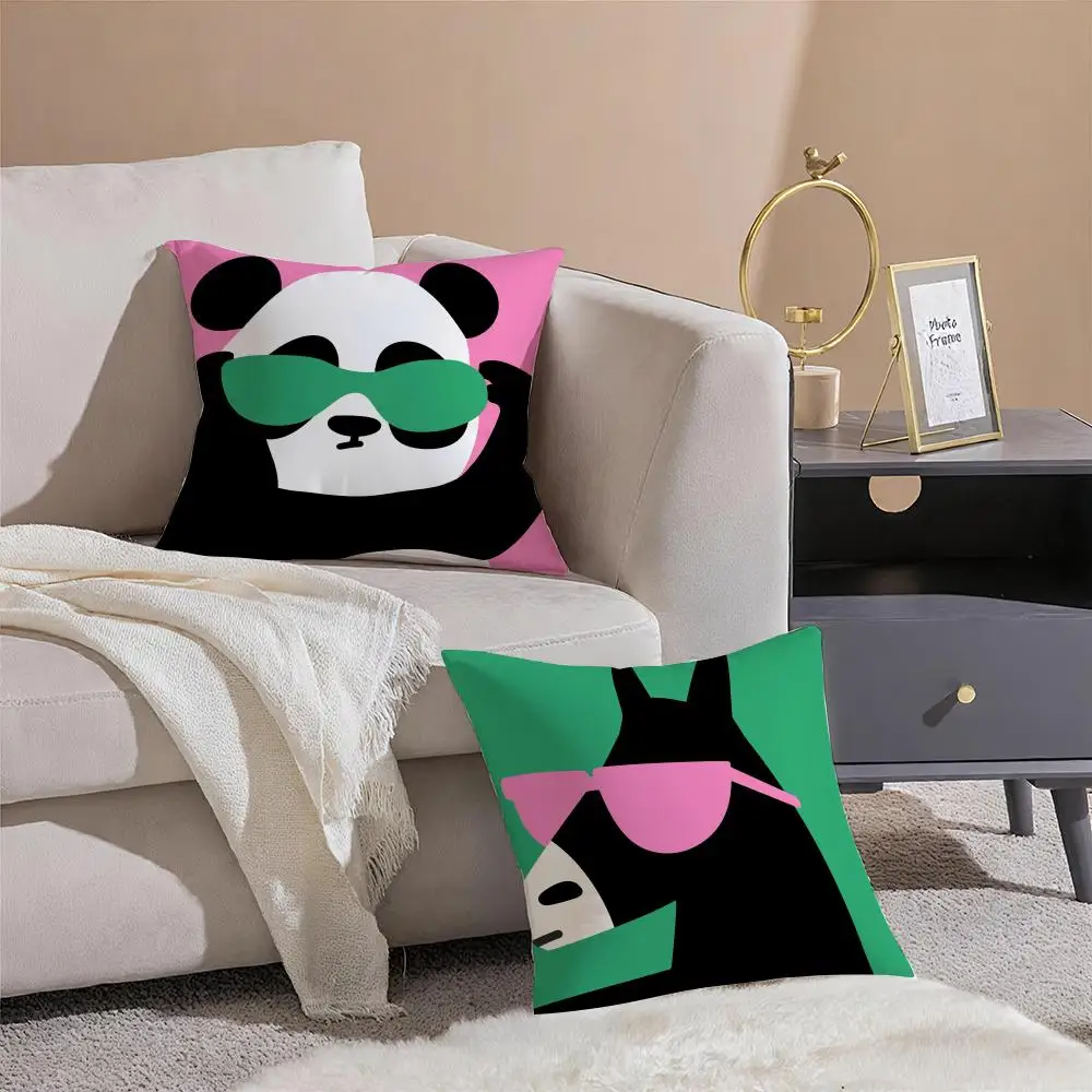 Joyful Amusing Art H-Happy Animals Cushion Cover Sofa Home Living Room Car Decor Washable Decorative Square Pillowcase