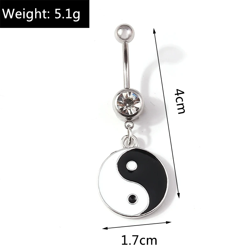 Mode Kristall Kirsche Bauchnabel Ringe Sexy Nabel Ringe Bauch Piercing Körper Schmuck Frauen Mädchen Party Urlaub Schmuck Geschenke – Detail 15