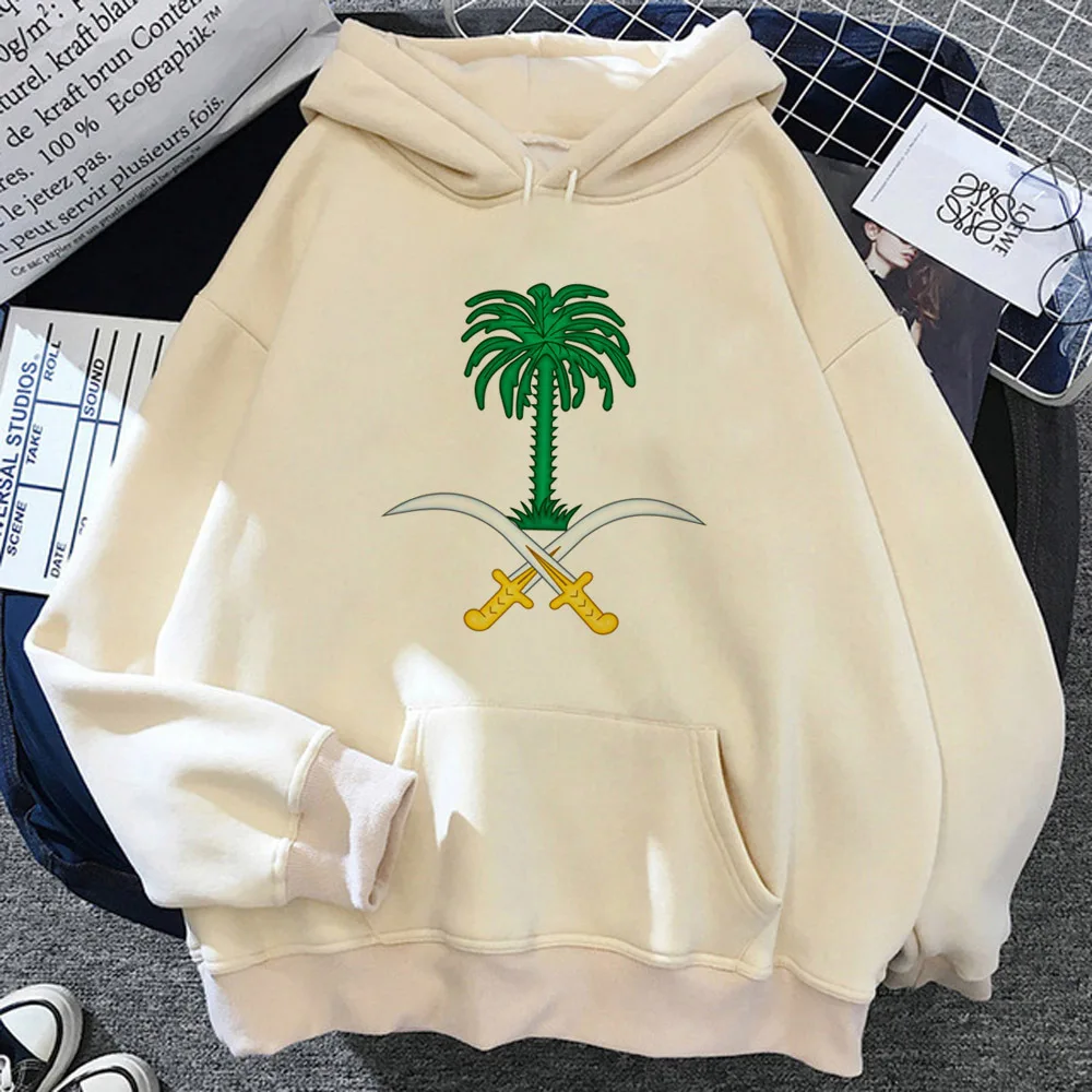 

Saudi National Day hoodie patterned anime comic winter soft fabric female tracksuits designer patterned comic soft fabric