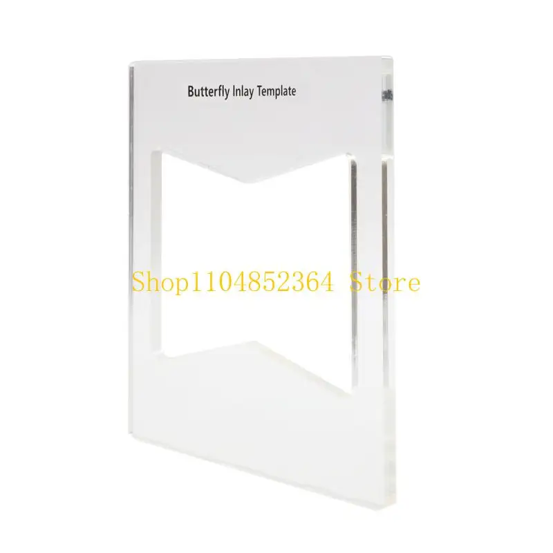652F para plantilla incrustación mariposa, pajarita carpintería para llave, pajarita madera, incrustaciones y