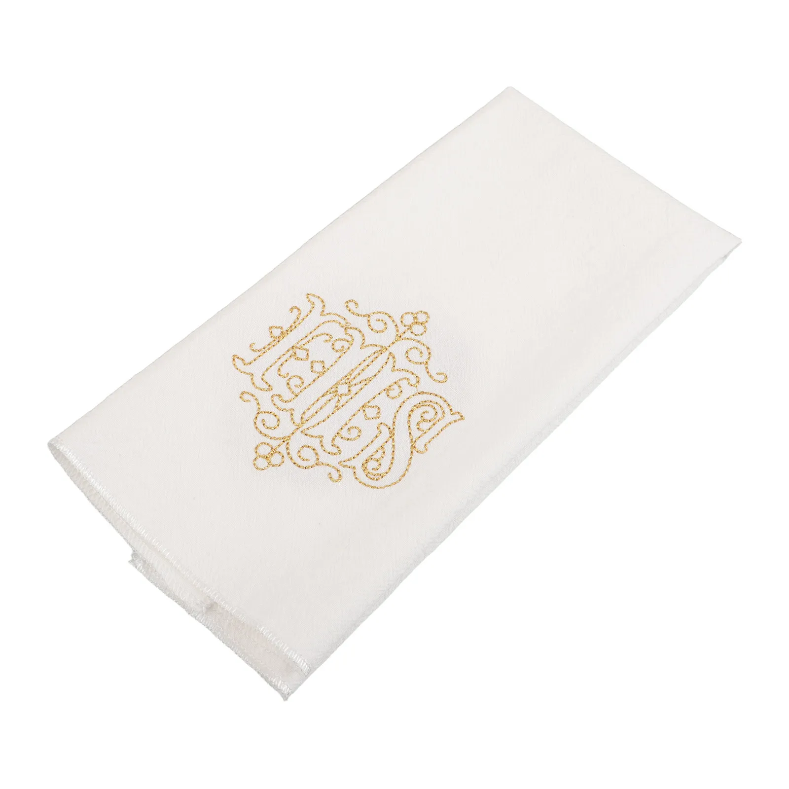 Church Altar Linen Purificator Towel Cotton Linen Embroidered 44x25cm Catholic Communion Cloth Holy Sacramental Symbol Mass