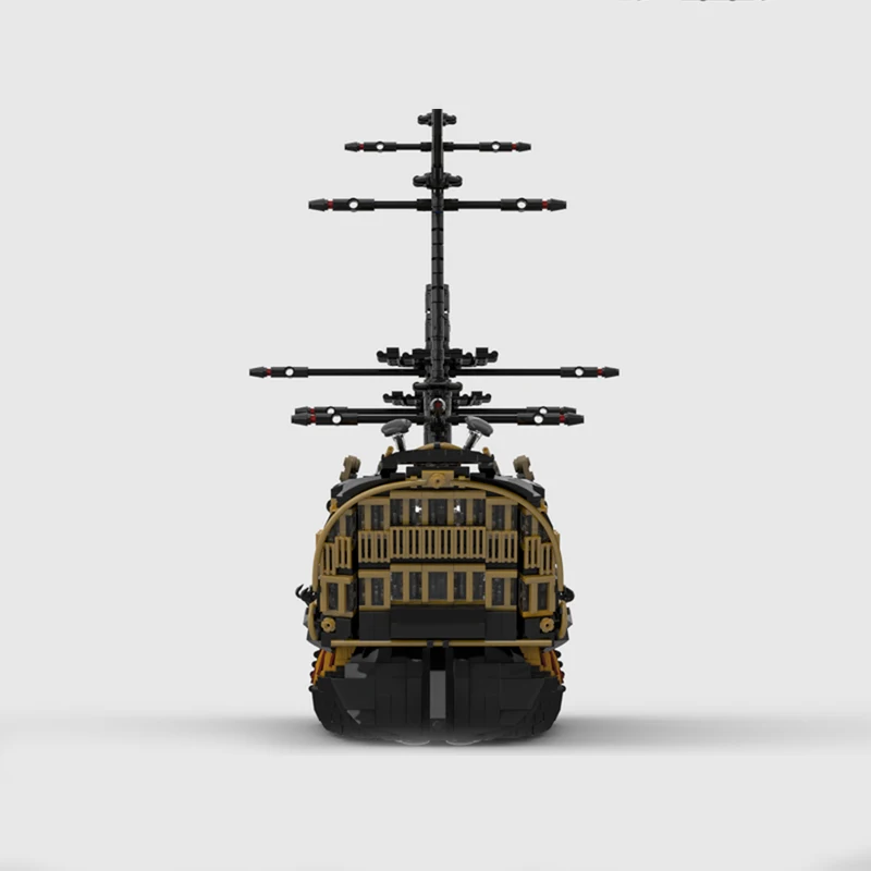 4115pcs MOC Caribbean Pirate Ship Pirates Model Building Blocks Architecture Toy Birthday Gifts DIY Education Brick Collection