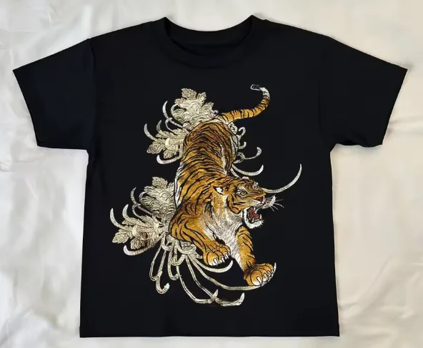 

New European and American Style Printed Comfortable and Breathable Round Neck Pure Cotton Tshirt Suitable for Both Men and Women