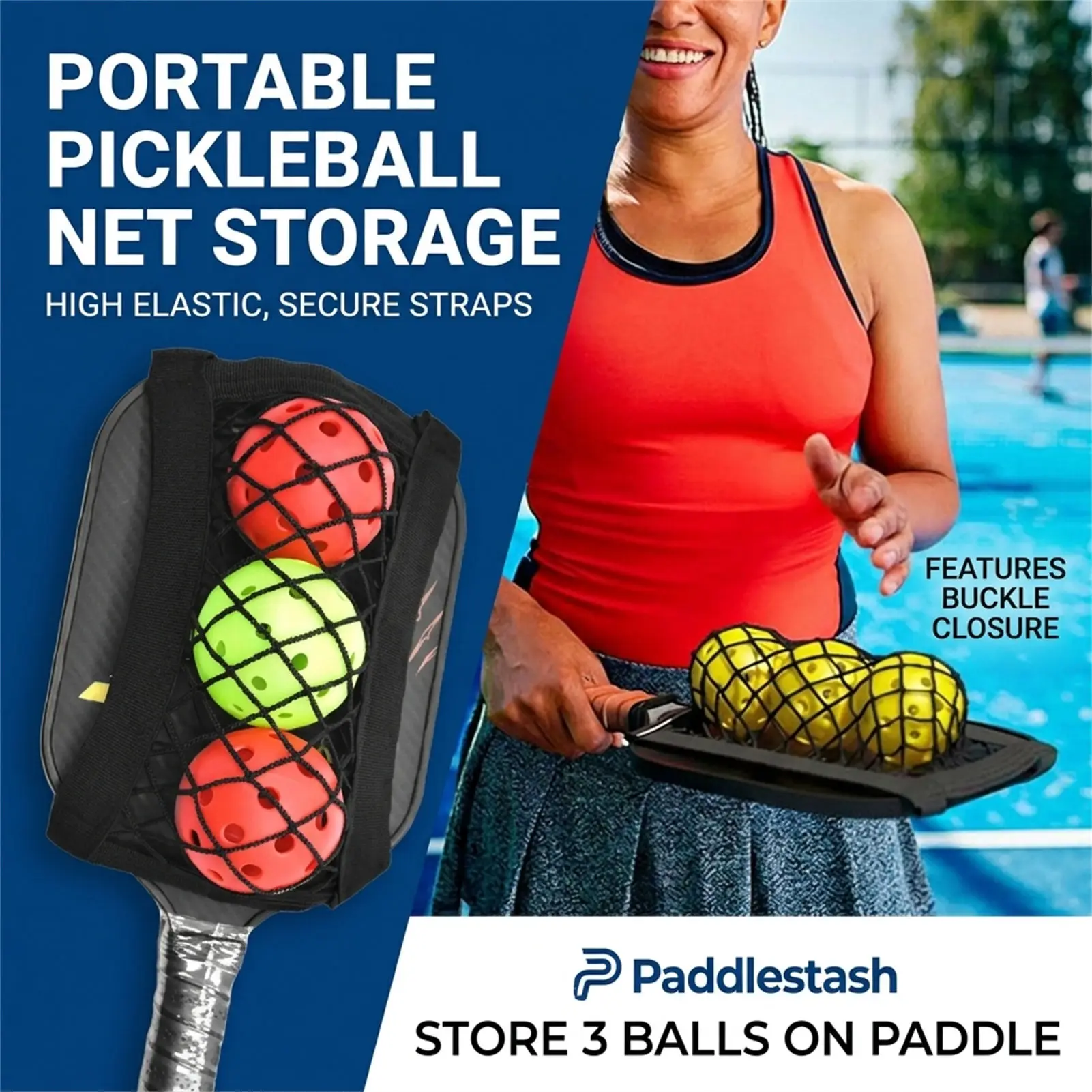 Pickleball Storage Net Bag With Breathable Drawstring And Scratch Resistant Racket Pouch Storage Mesh Bag For Training Carry
